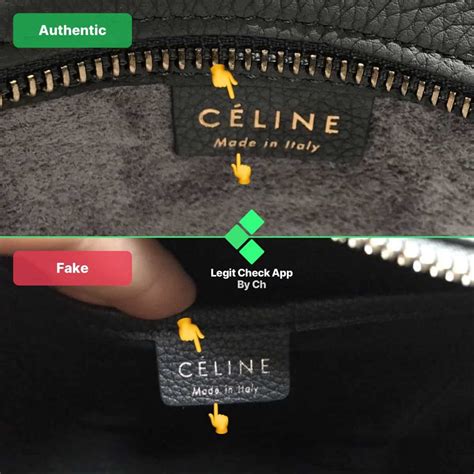 celine black bag fake|how to verify celine bags.